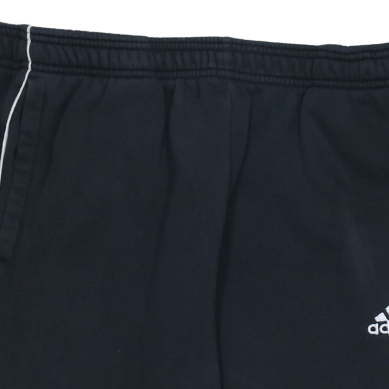 adidas Men's Black L Track Pants Tapered Fit Fleece Joggers