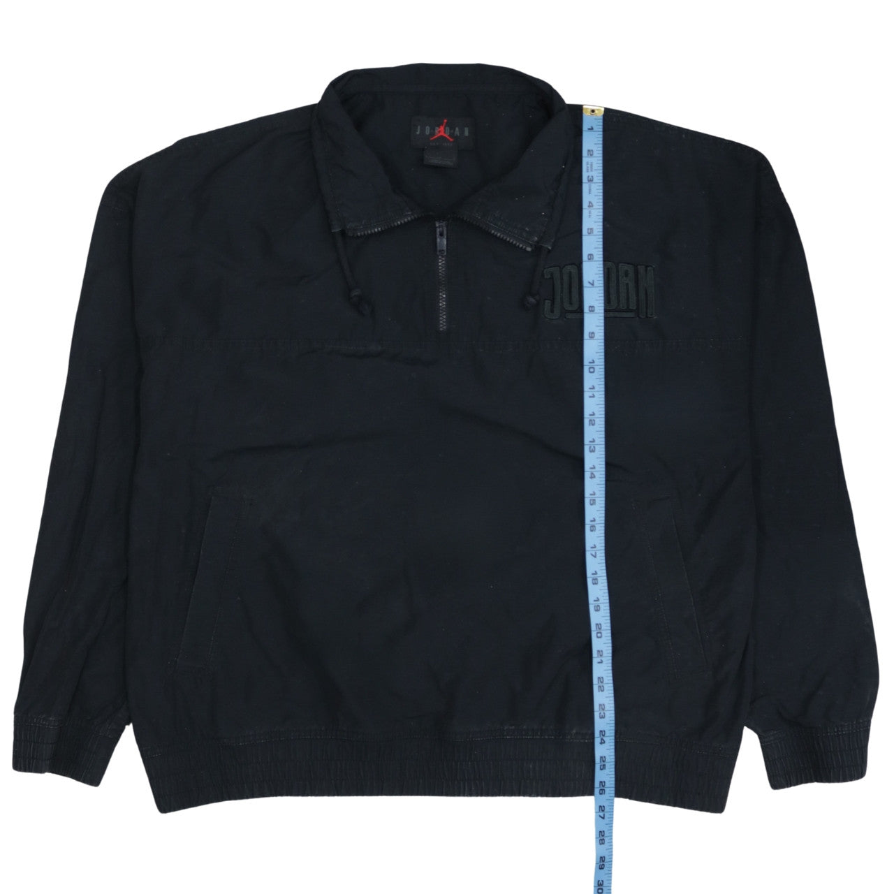 Jordan Men's Black 1/4 Zip Windbreaker Jacket L Sportswear