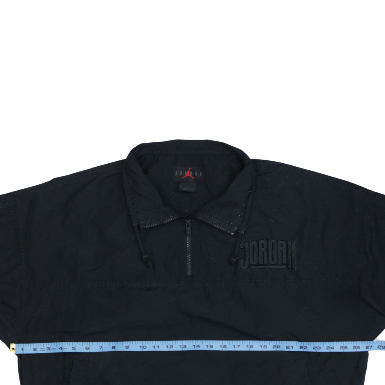 Jordan Men's Black 1/4 Zip Windbreaker Jacket L Sportswear