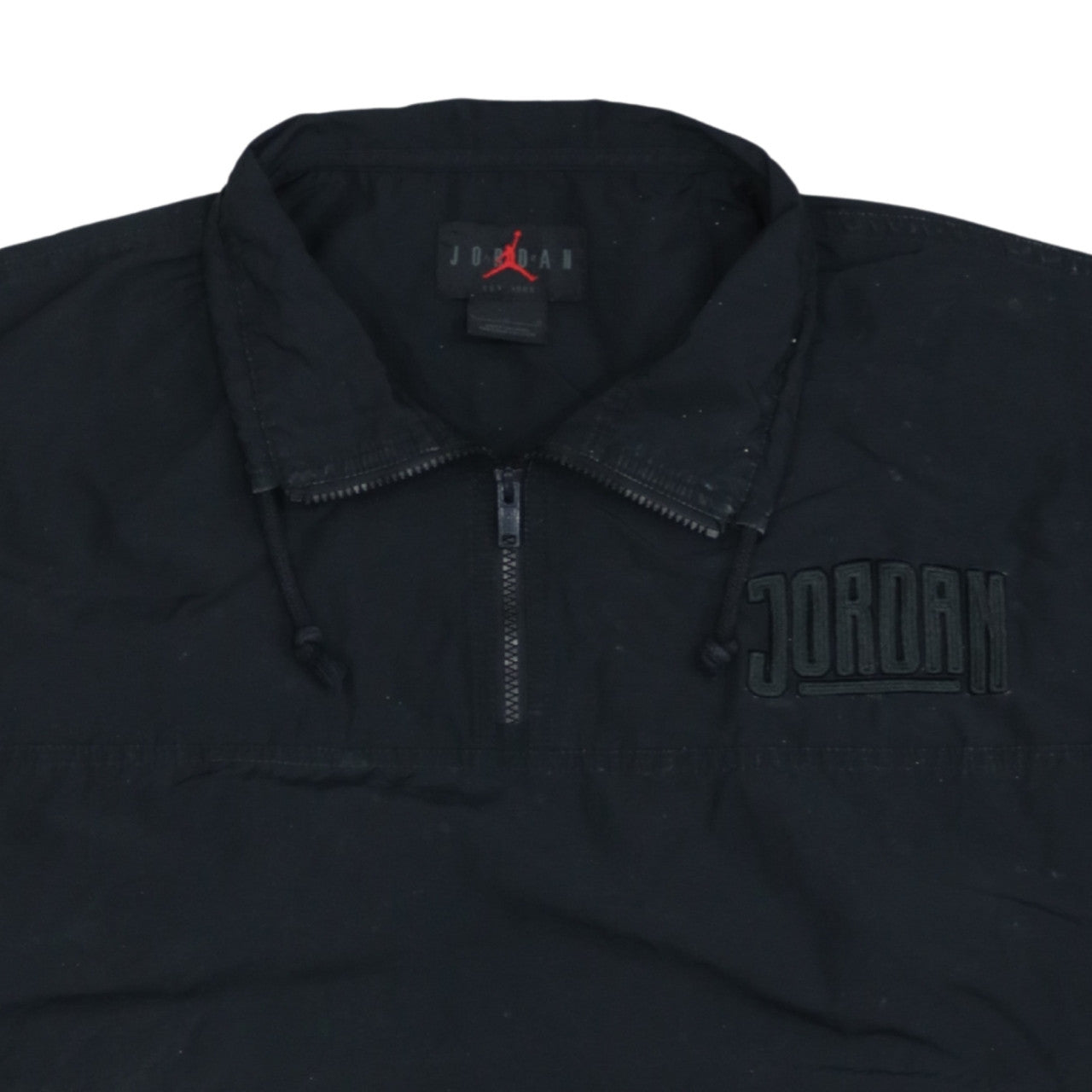 Jordan Men's Black 1/4 Zip Windbreaker Jacket L Sportswear