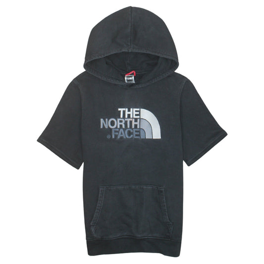 The North Face Boys Black XL Short Sleeve Pullover Hoodie 100% Cotton