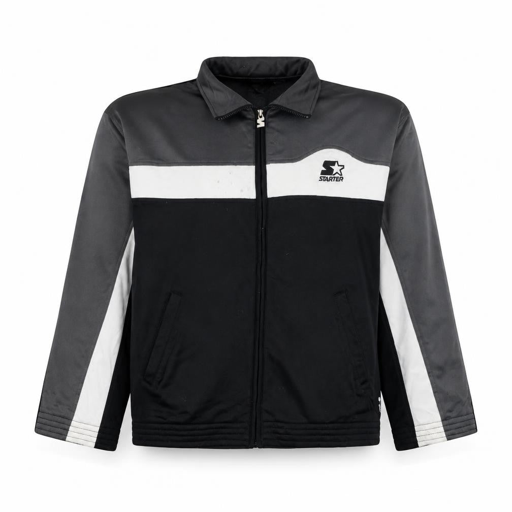 Starter Men's Black XL Full Zip Retro Sports Sweatshirt