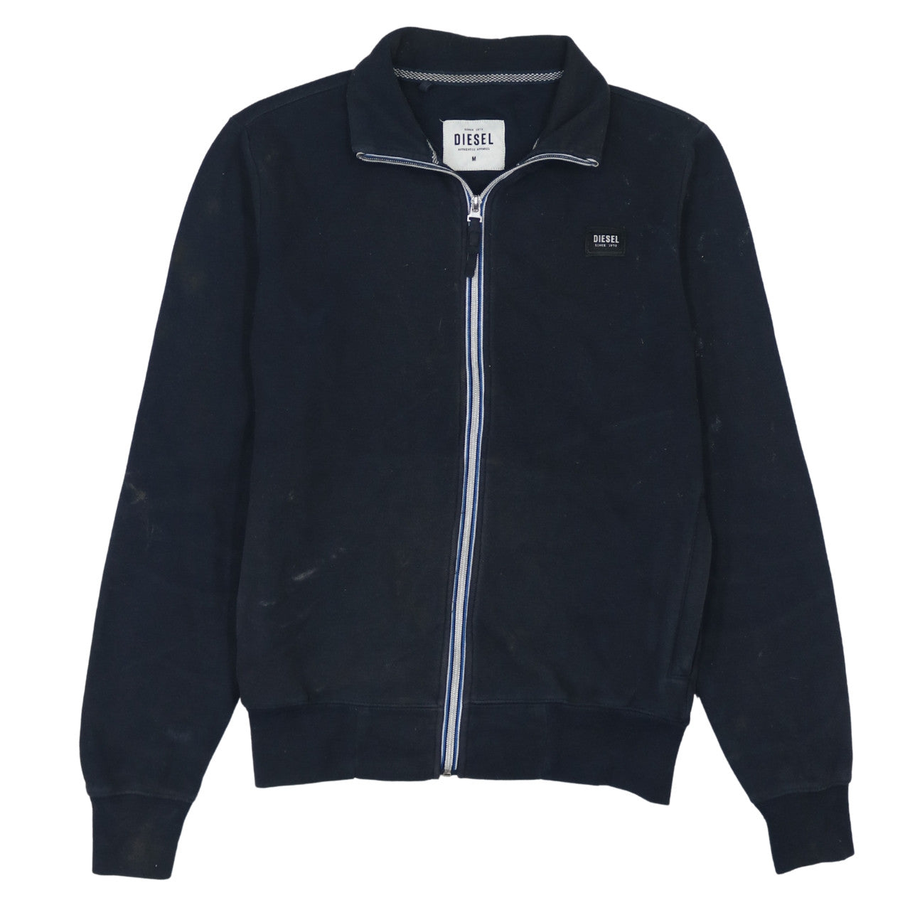 Diesel Men’s Blue Full Zip Sweatshirt Jacket M