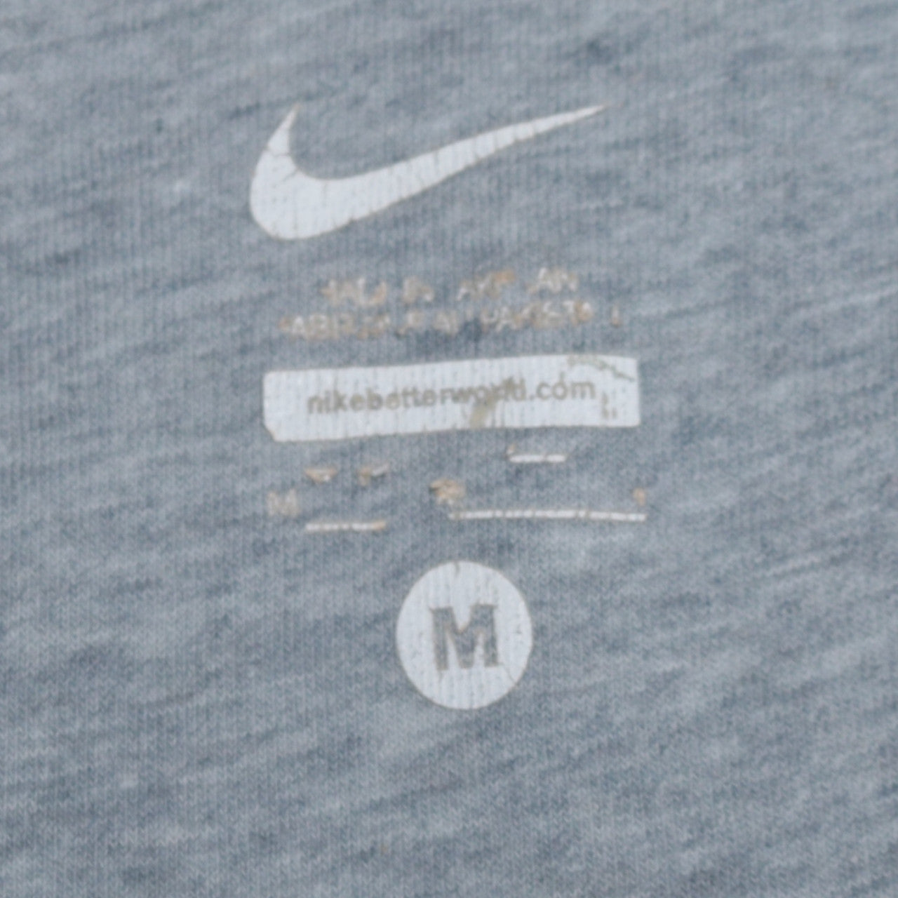 Nike Men's Grey Full Zip Hoodie Size M Sportswear Fleece