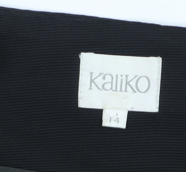 Kaliko Women Brown Size 14 Pencil Skirt Knee Length Formal Lined