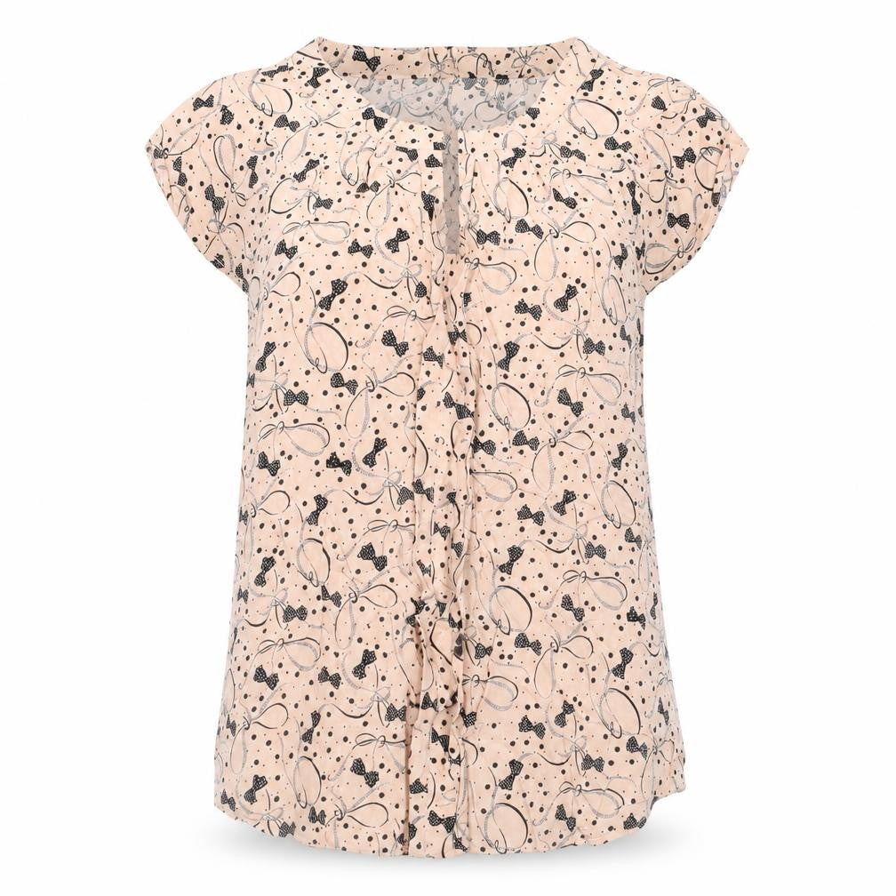 Warehouse Women's Pink Floral Ruffle Blouse Size 10