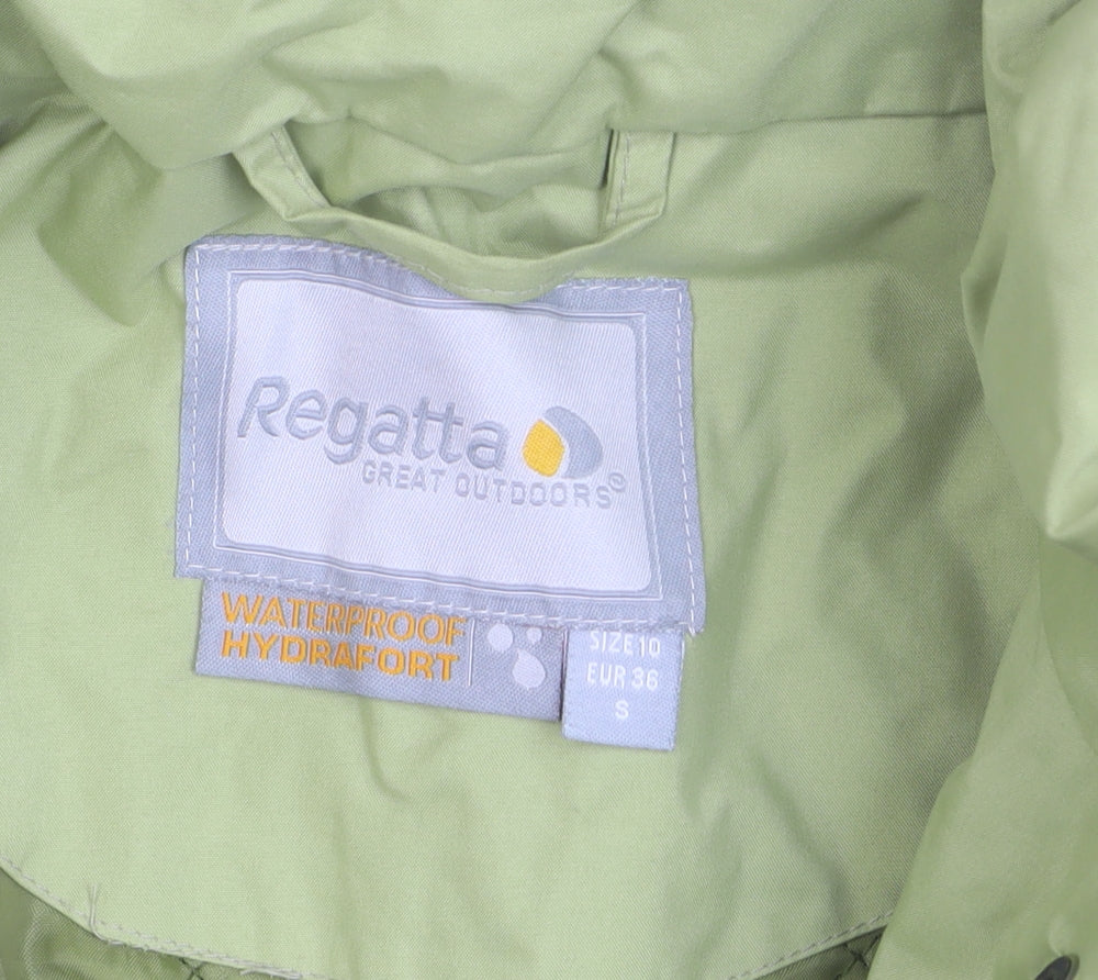 Regatta Mens Green Waterproof Hooded Rain Jacket Size S 36in
