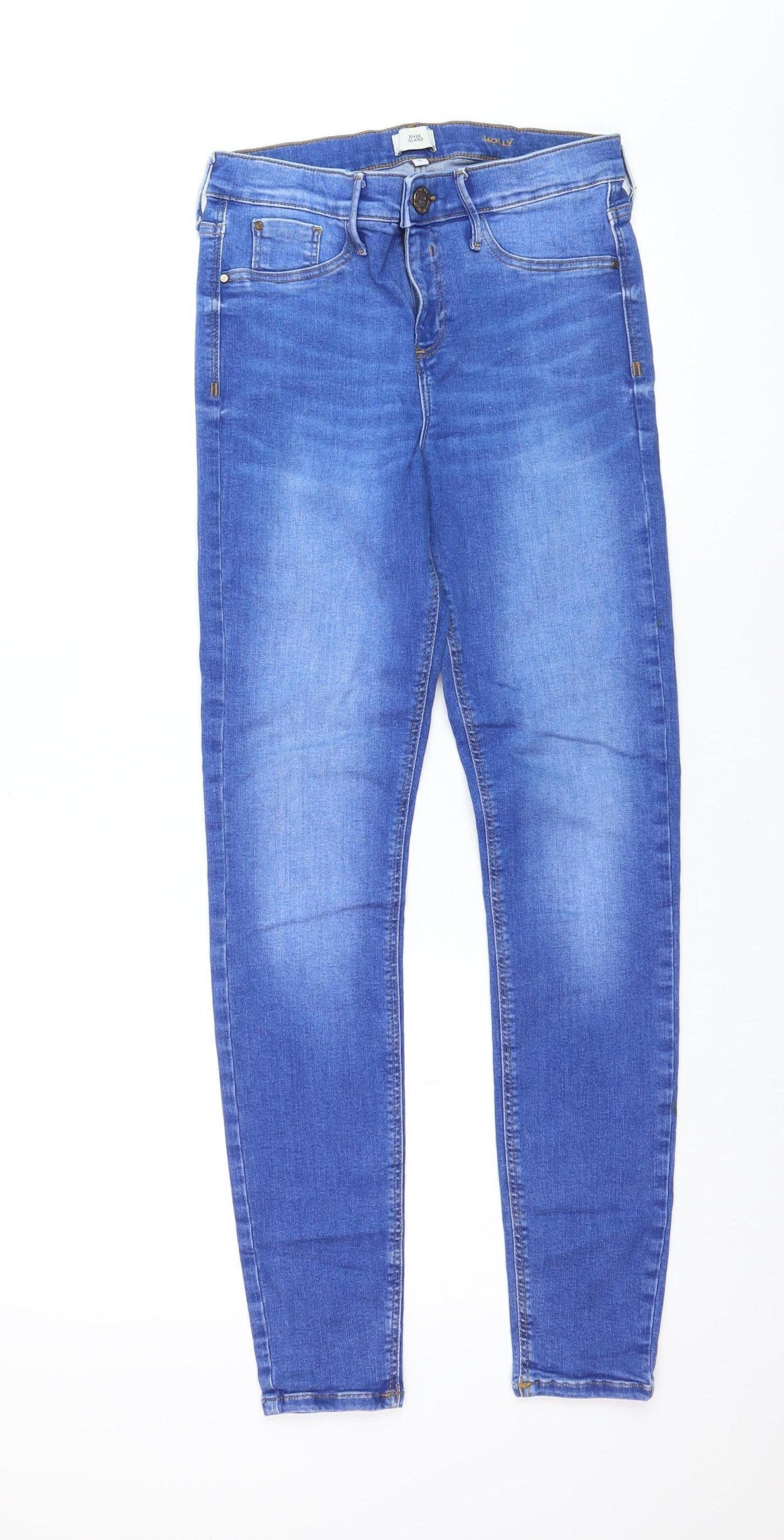 River Island Women’s Blue Molly Skinny Jeans Size 10