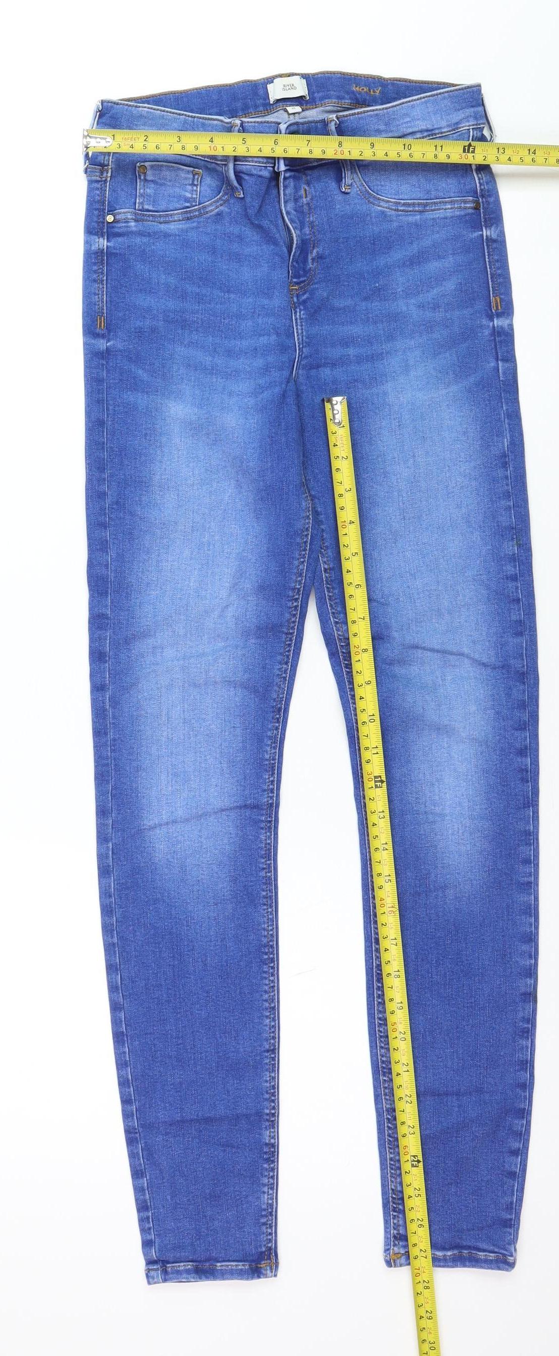 River Island Women’s Blue Molly Skinny Jeans Size 10