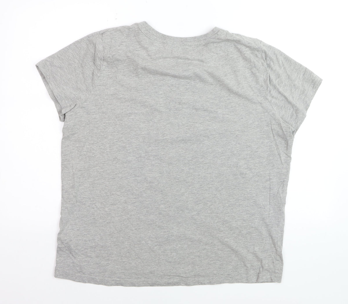 Close-up detail of Disney Women’s Grey Mickey Mouse Sports Club T-Shirt, size L