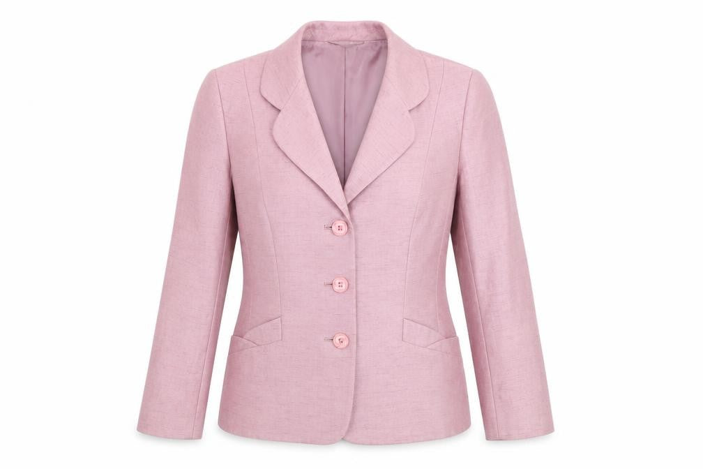 Eastex Womens Pink Single-Breasted Tailored Blazer UK 10