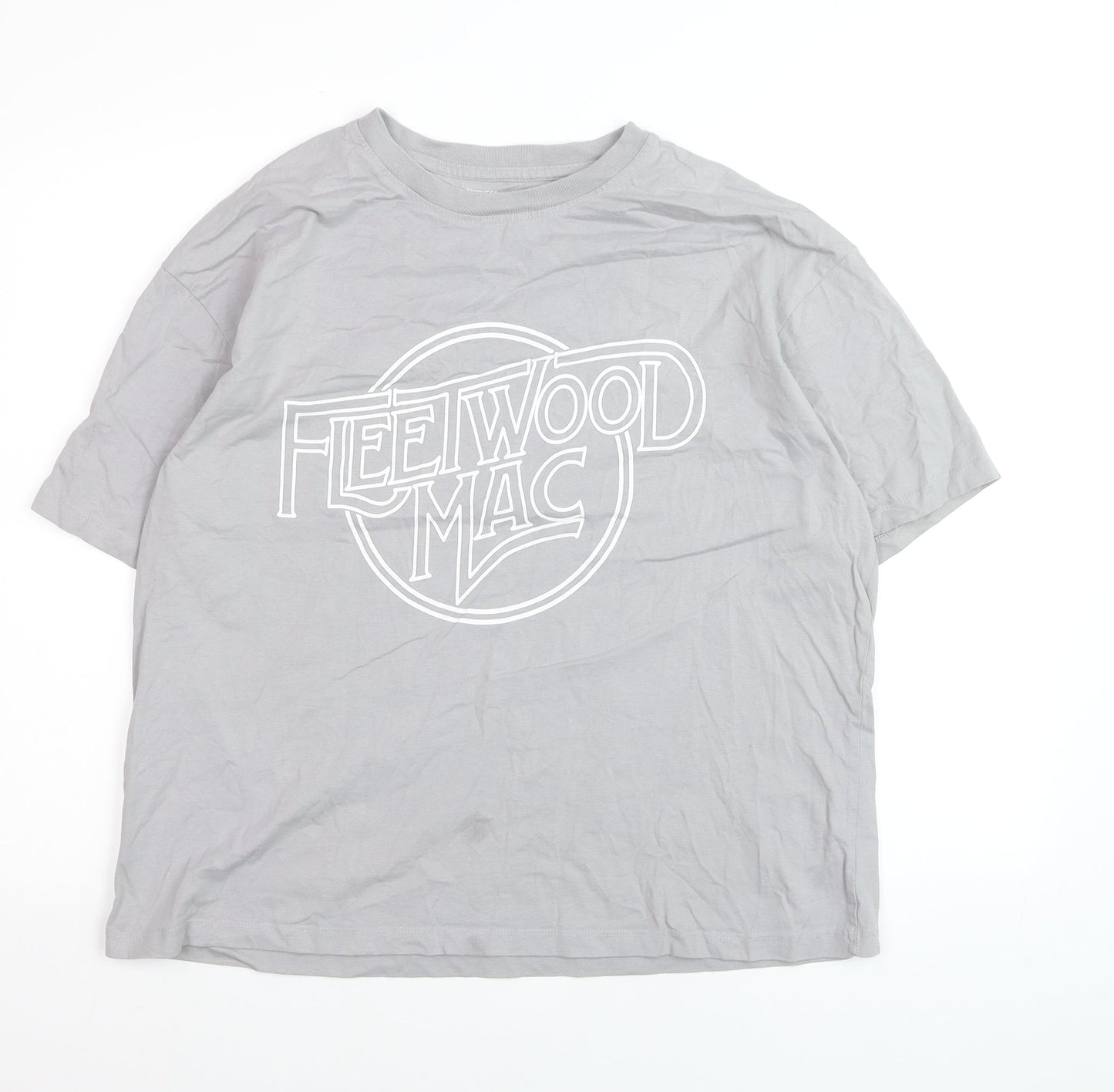 Fleetwood Mac Men's Grey XL Band Graphic Cotton T-Shirt