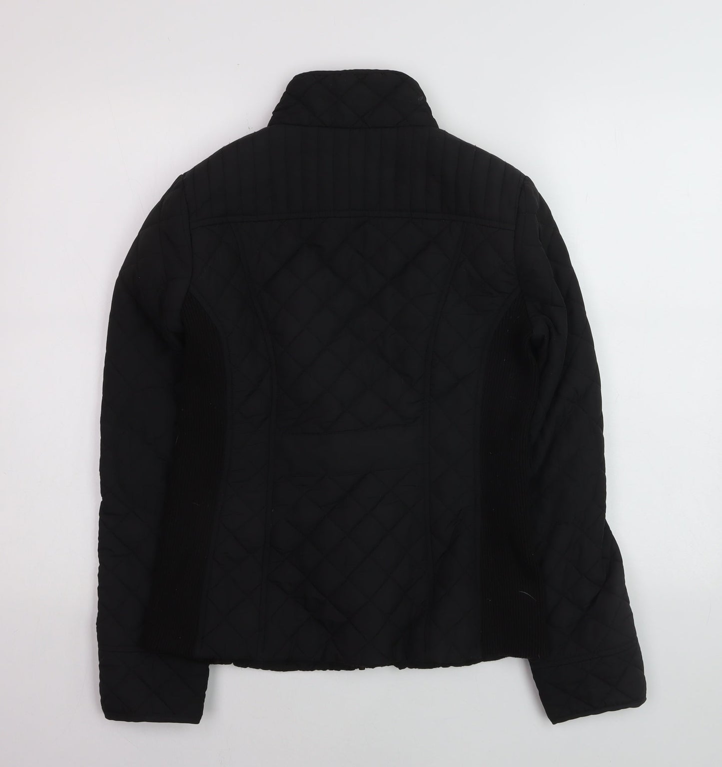 Dunnes Women's Black Quilted Short Jacket Size 10