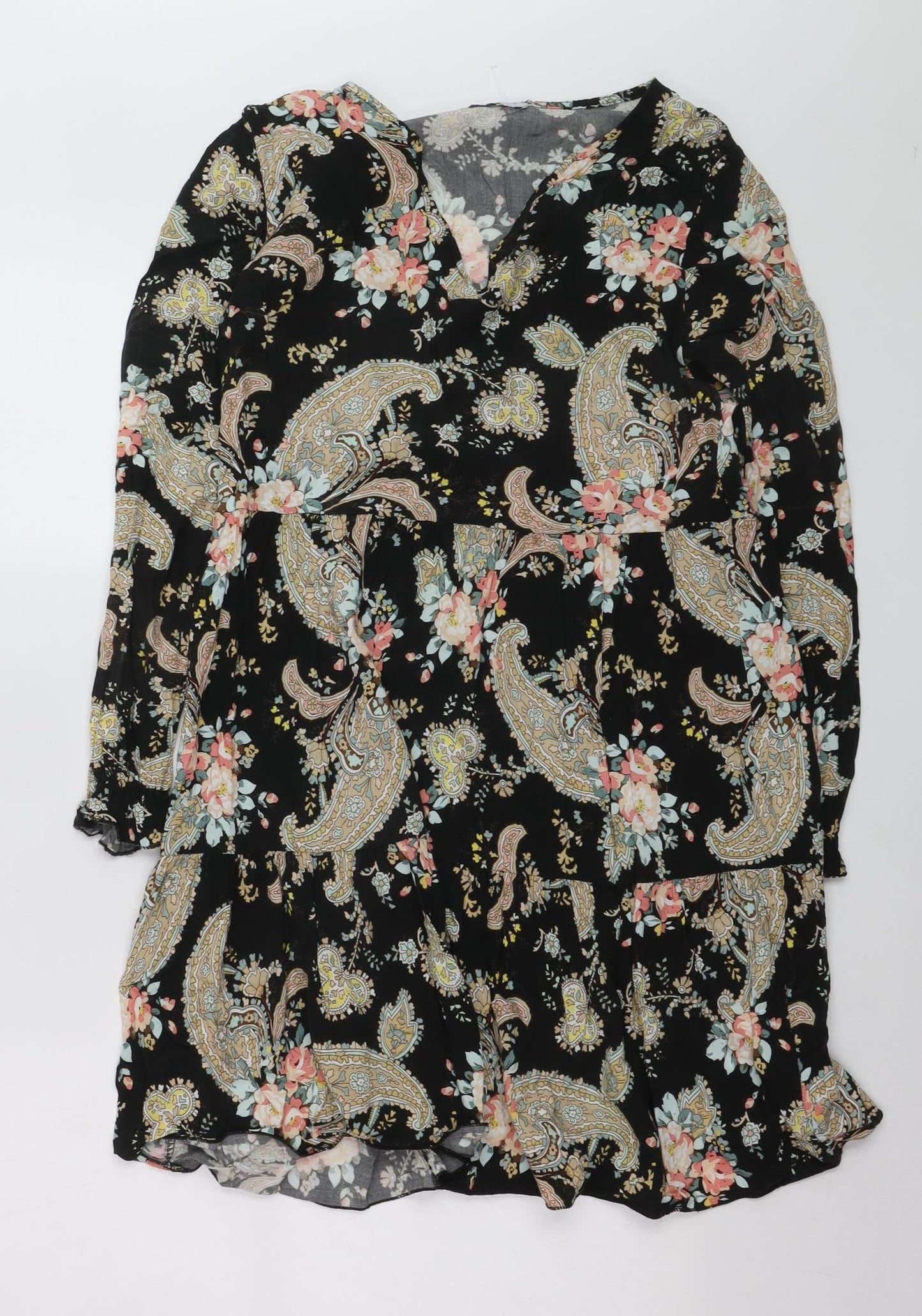Hollis Women’s Multicoloured Paisley A-Line Short Dress Size S