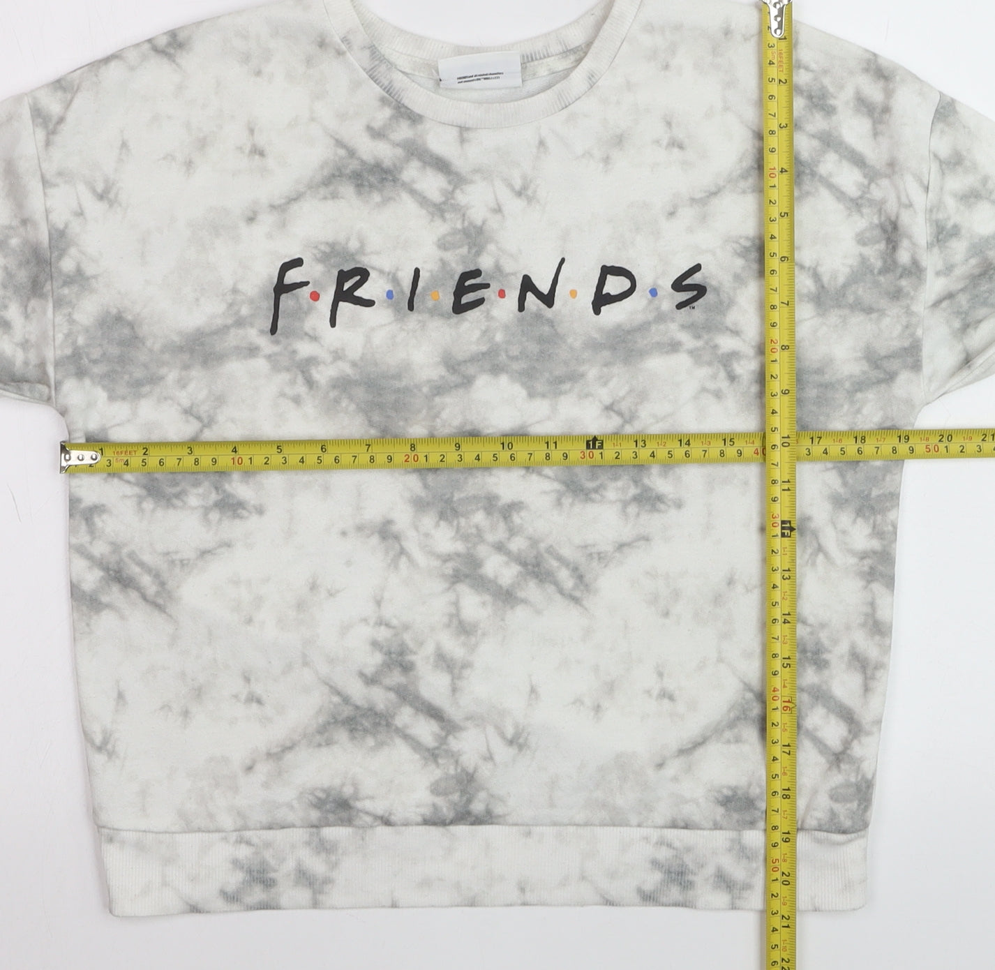 George Girls Grey Tie Dye Friends Sweatshirt Jumper 13-14 Years