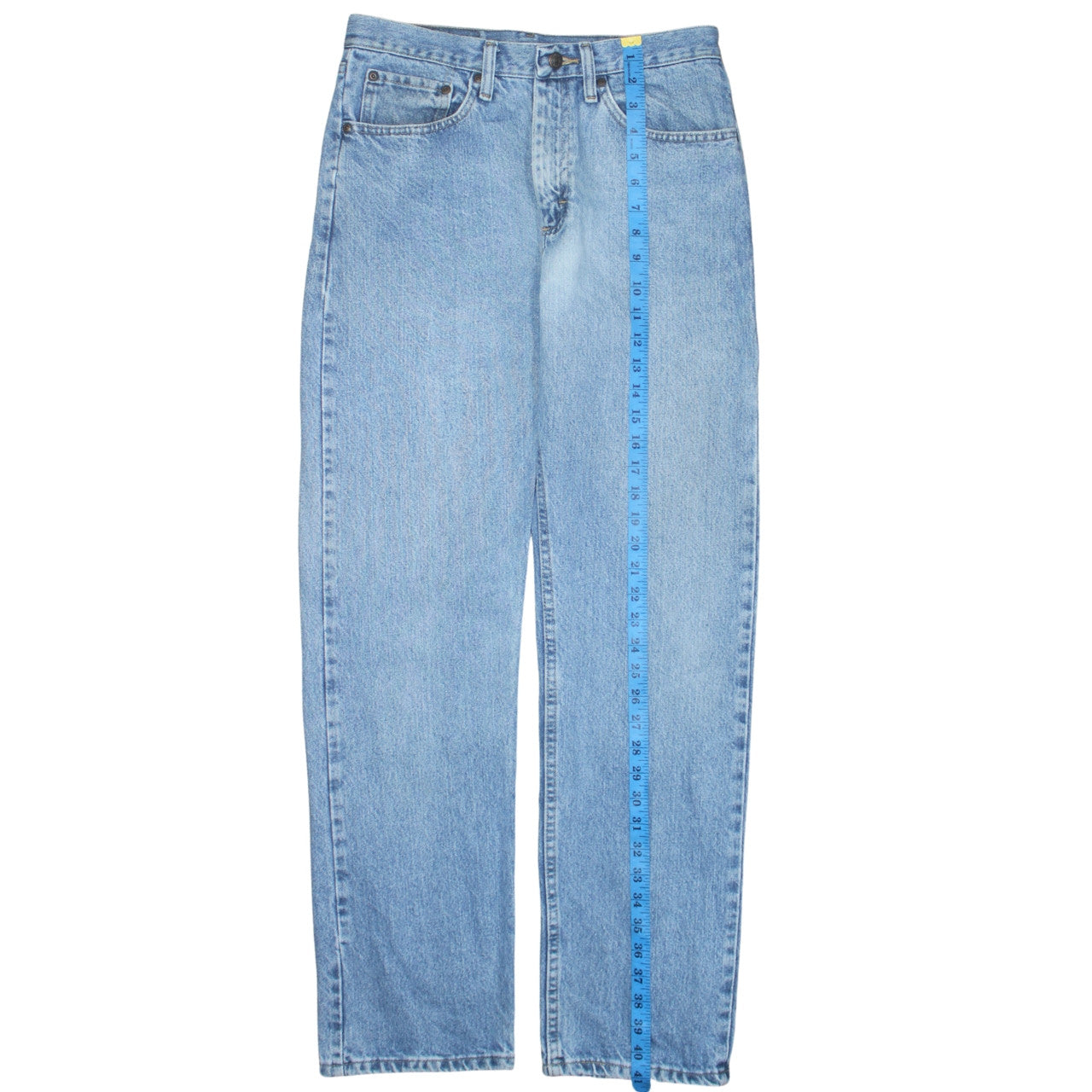 Wrangler Men's Blue Straight Leg Denim Jeans 31x32 Regular Fit