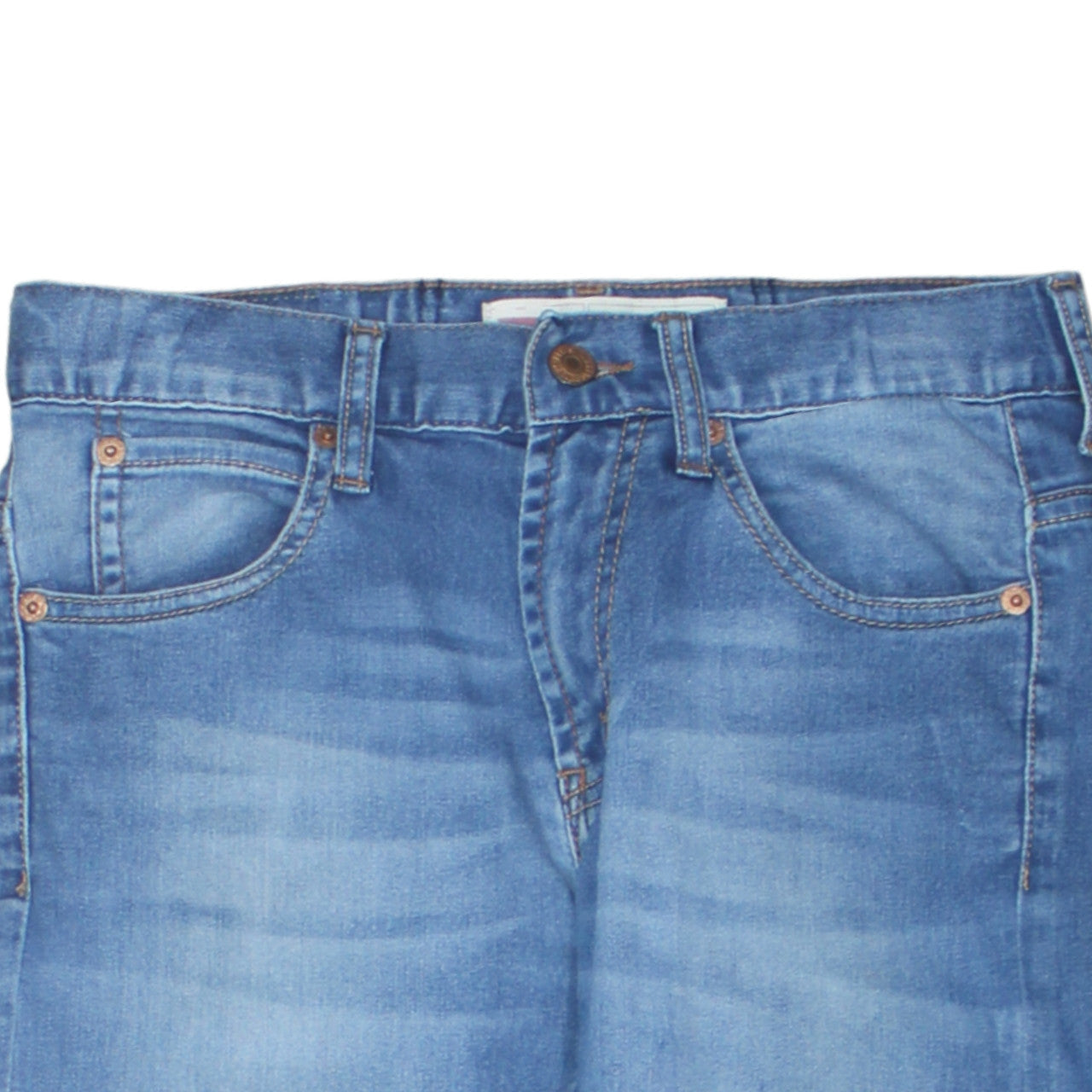 Levi's 511 Teen Blue Denim Slim Fit Straight Jeans Size 14