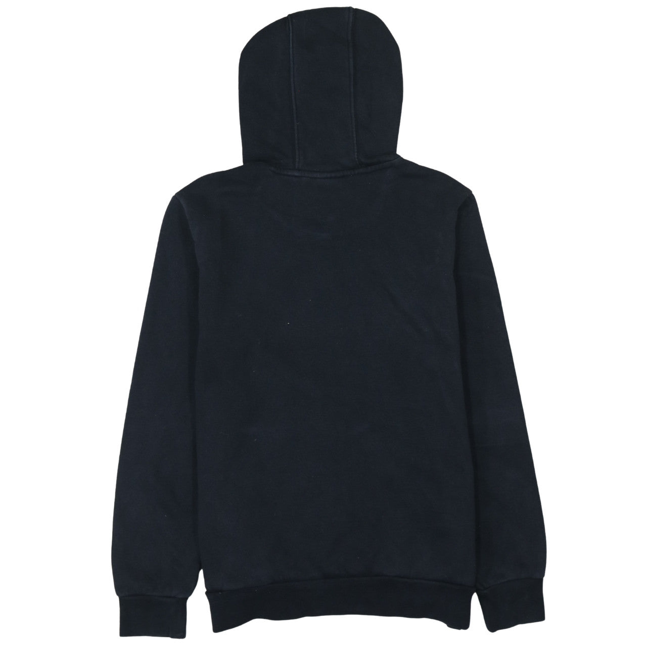 Adidas Boys Black Pullover Hoodie Size 13-14 Years Logo Cotton Blend