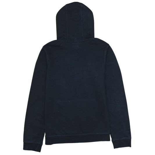 Nike Boys Black XL Pullover Hoodie with Logo Print