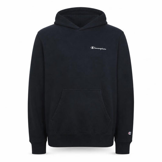 Champion Men's Black Pullover Hoodie Medium Logo Fleece Sweatshirt