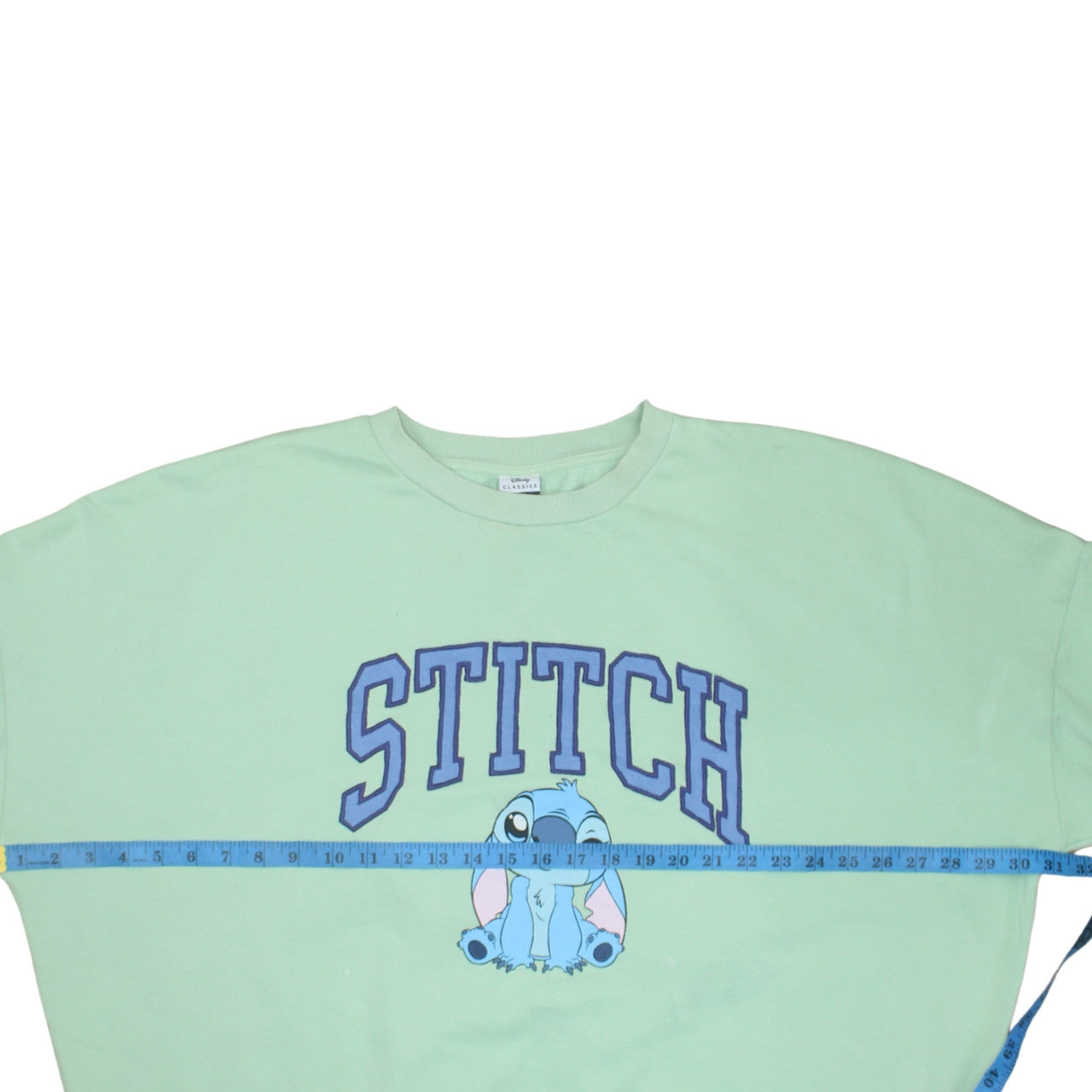 Disney Classics at George Women’s Mint Green Stitch Sweatshirt 2XL 24-26