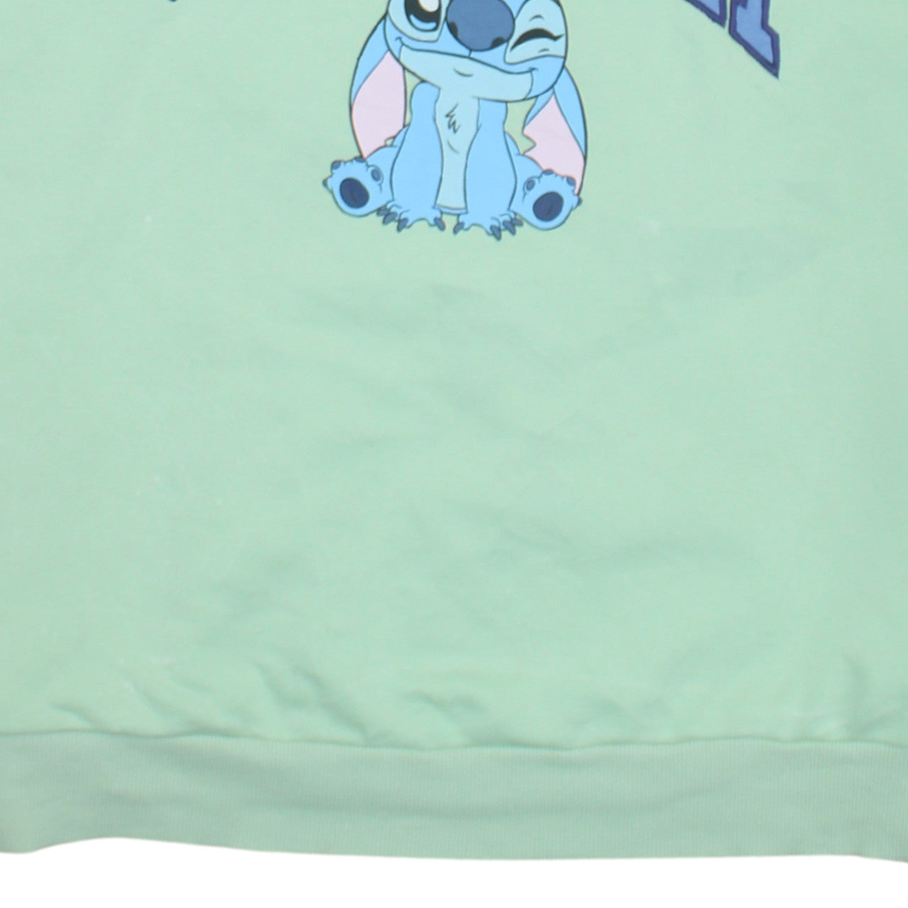 Disney Classics at George Women’s Mint Green Stitch Sweatshirt 2XL 24-26