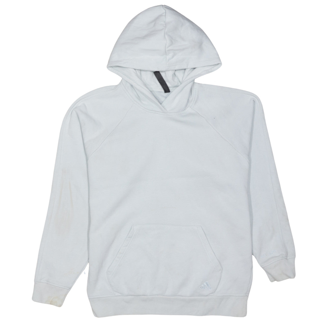 Adidas Womens Light Blue Pullover Hoodie XS Cotton Blend
