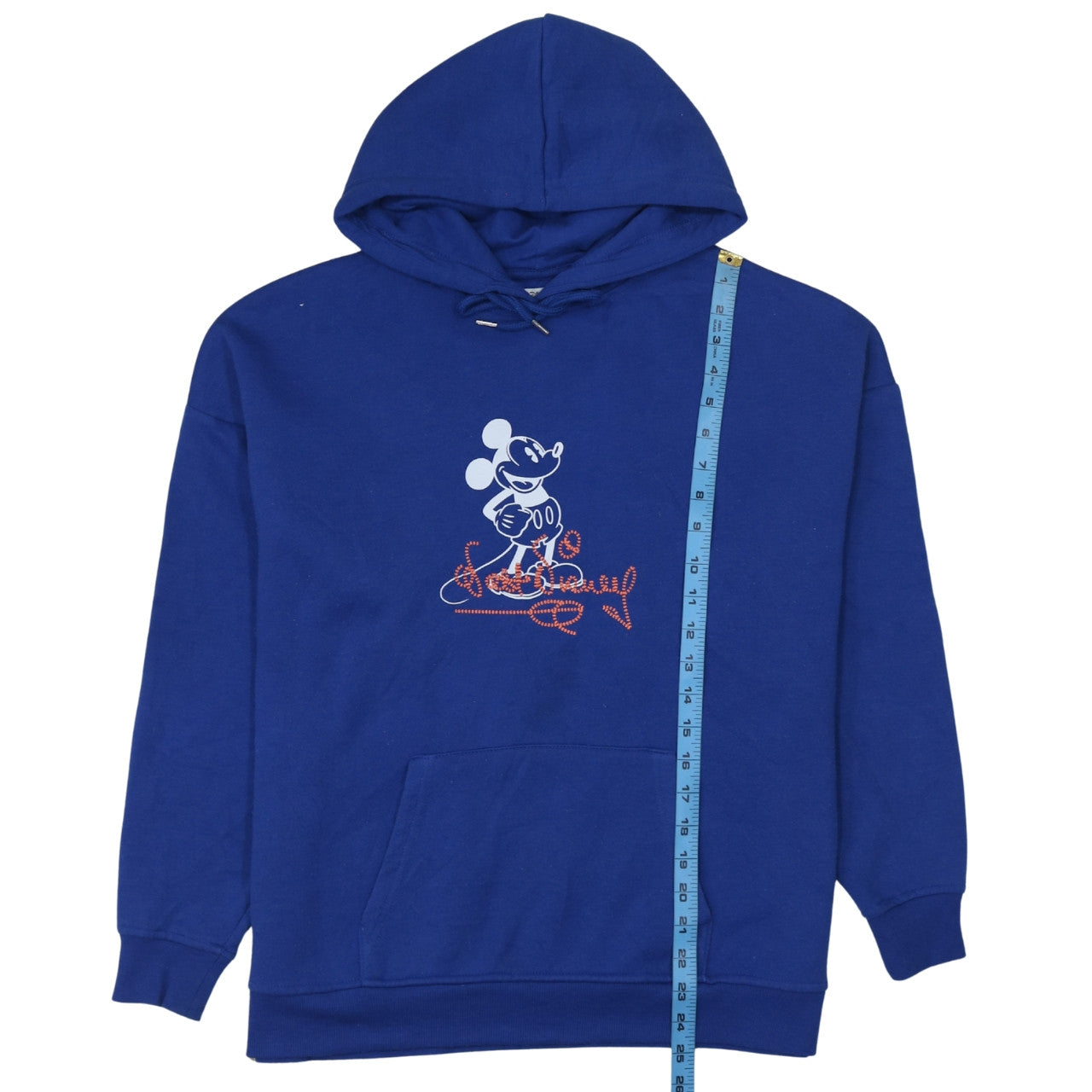 Primark Disney Blue Mickey Mouse Pullover Hoodie XS Unisex Adults