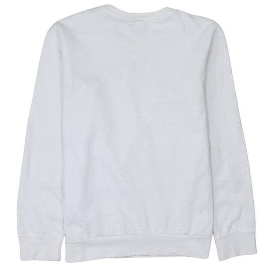 Champion Boys White Sweatshirt XL 13-14 Years Crew Neck Long Sleeve Pullover