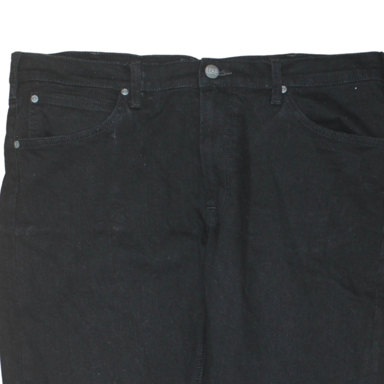 Lee Men's Black Daren Zip Fly Straight Denim Jeans W38 L32