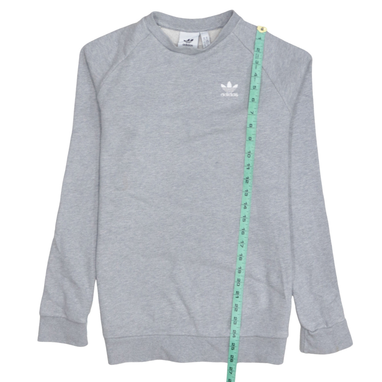 adidas Men's Grey XS Pullover Logo Sweatshirt