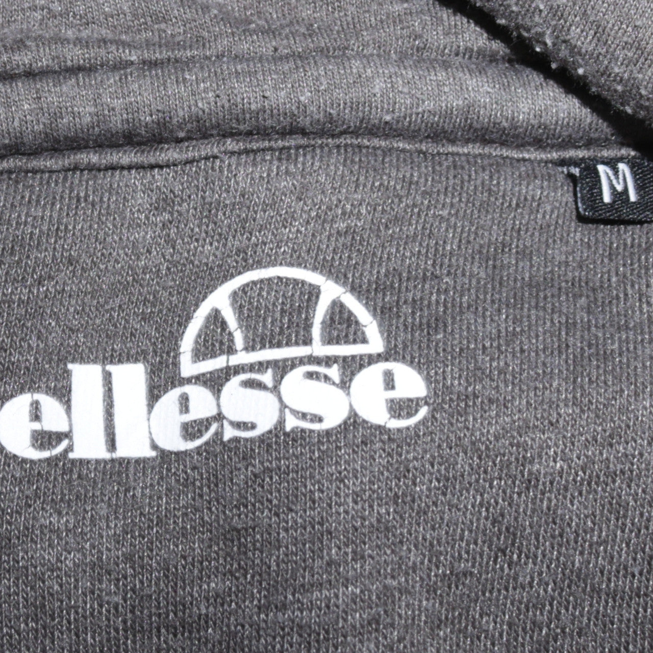 Ellesse Men's Grey Pullover Hoodie Size M Graphic Logo Sportswear