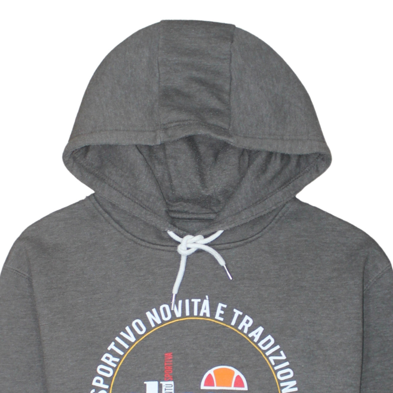 Ellesse Men's Grey Pullover Hoodie Size M Graphic Logo Sportswear
