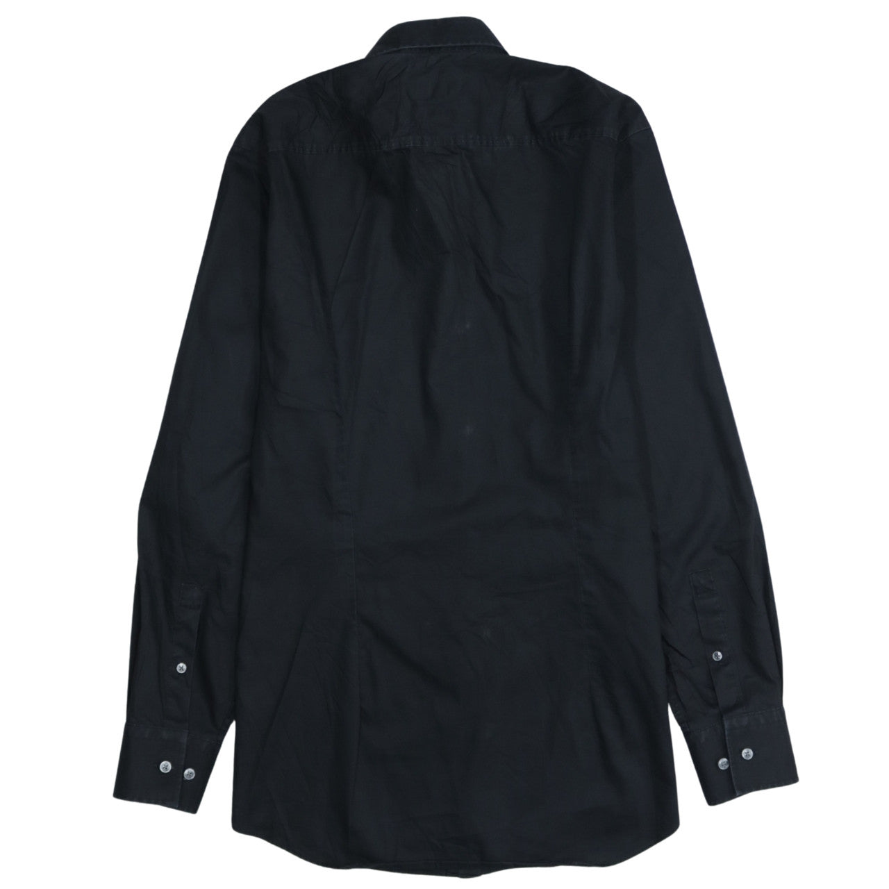 Hugo Boss Men's Black Slim Fit Long Sleeve Easy Iron Shirt Size 38