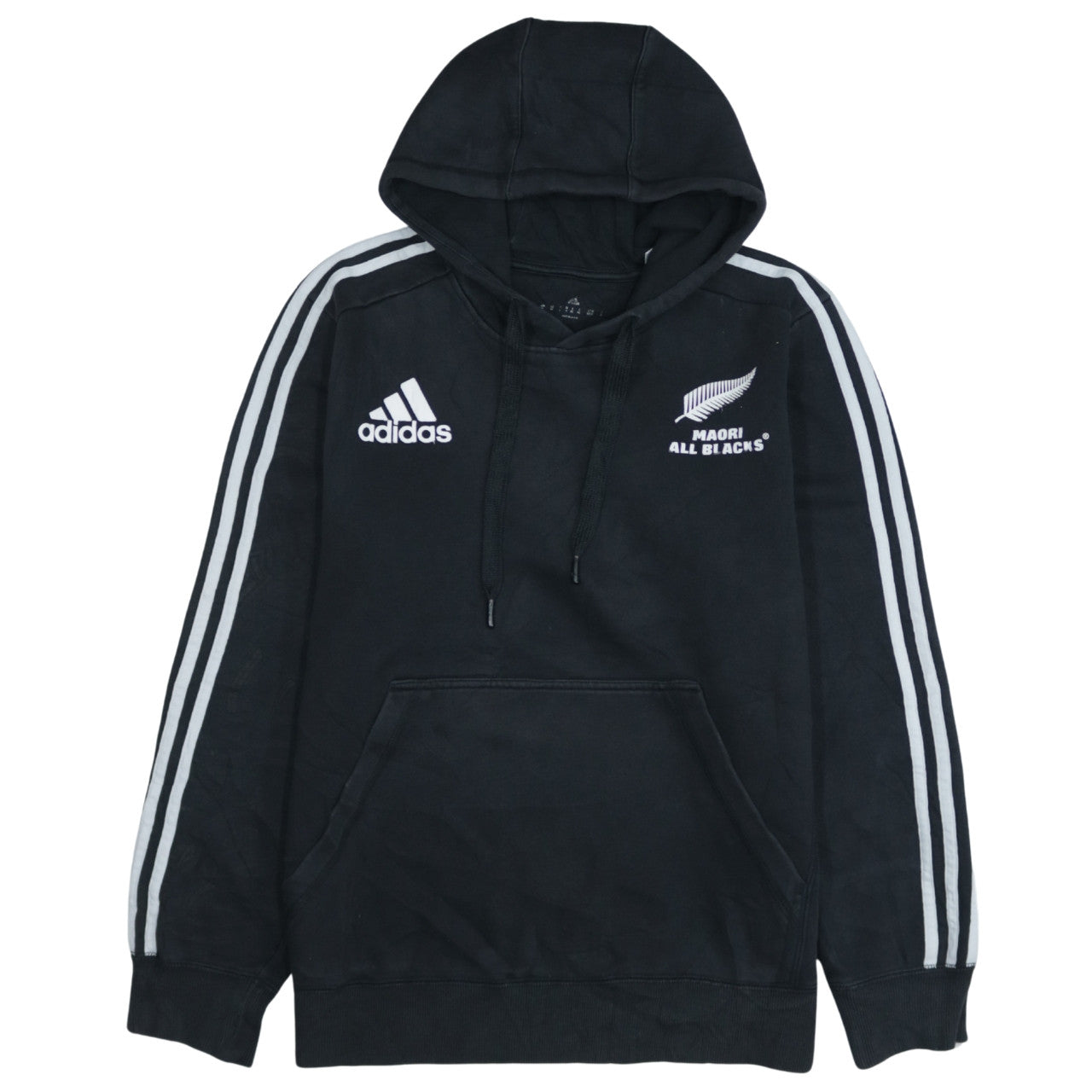 Adidas Men’s Black Maori All Blacks Pullover Hoodie Size M