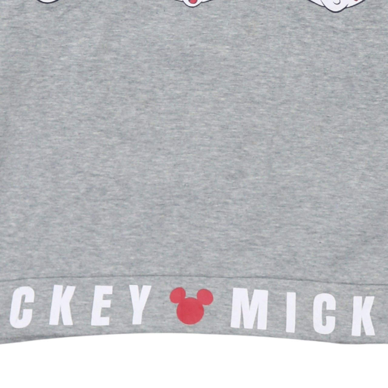 Disney Women Grey Mickey Mouse Graphic Pullover Sweatshirt L