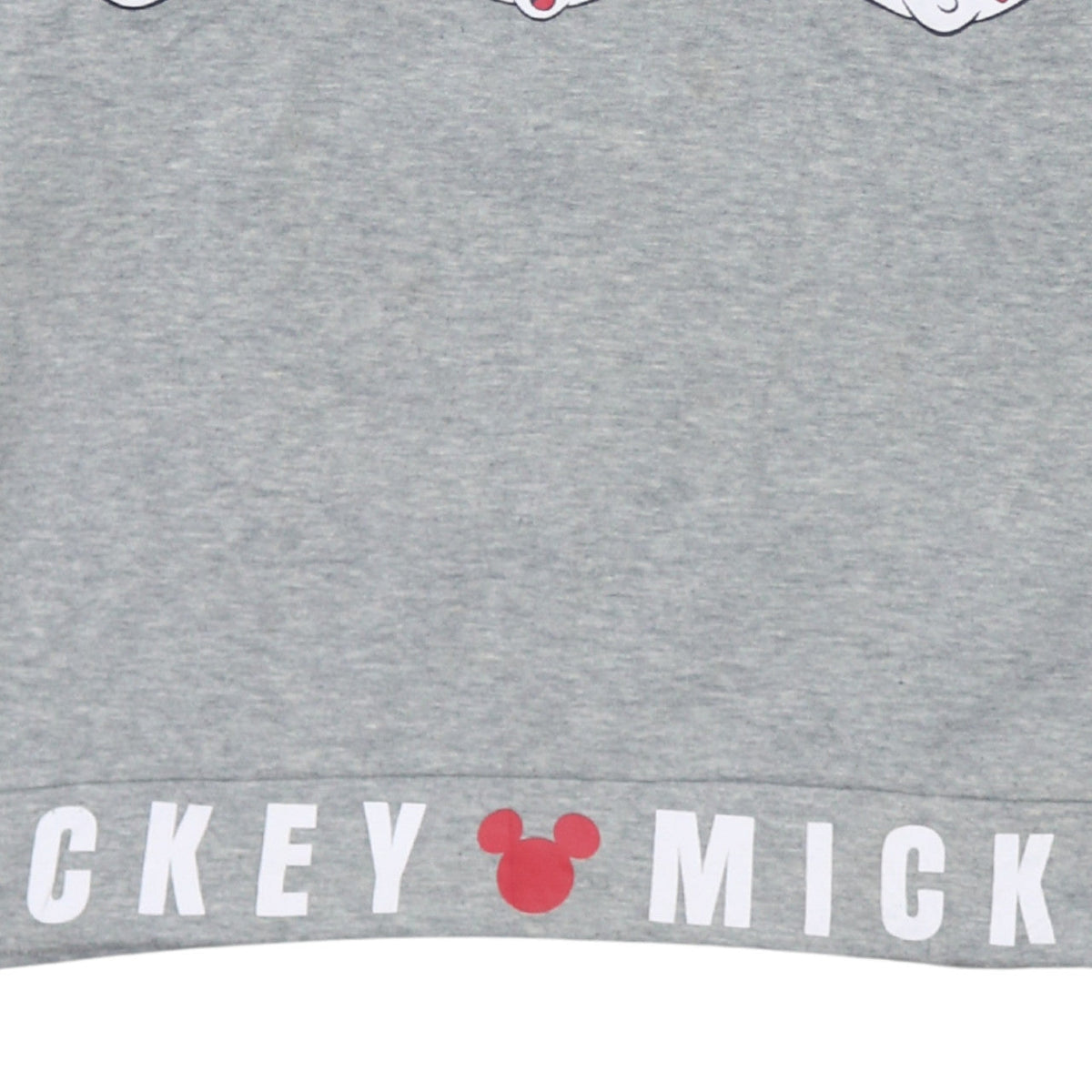 Disney Women Grey Mickey Mouse Graphic Pullover Sweatshirt L