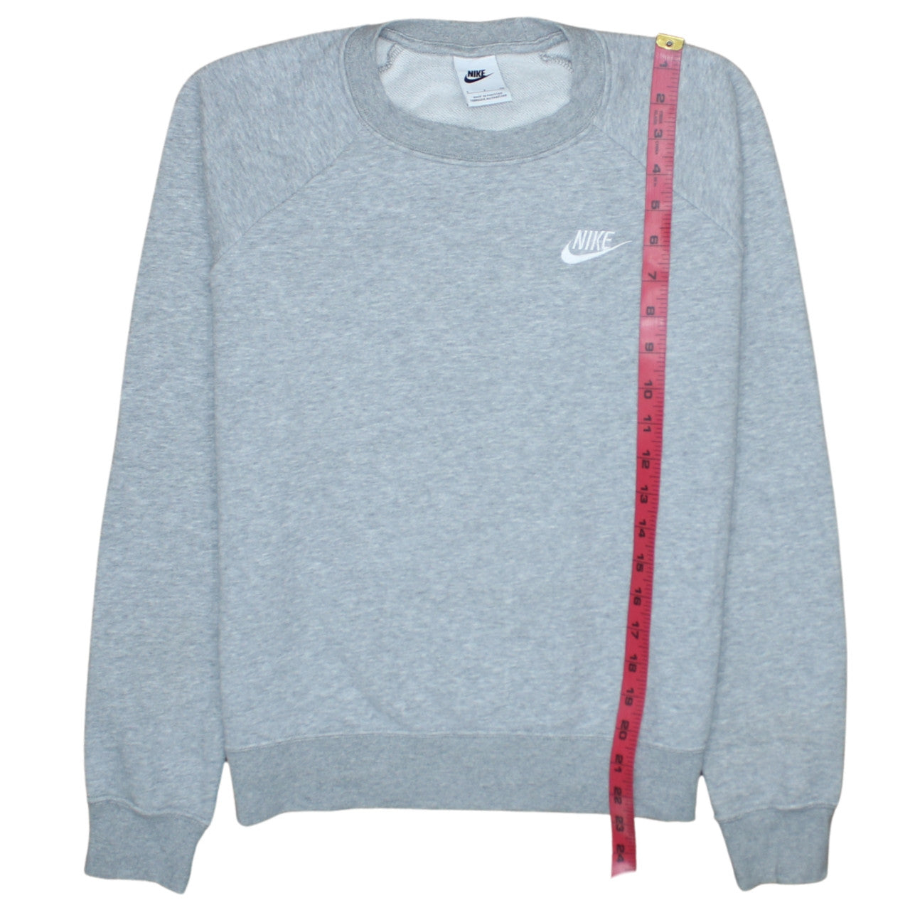 Nike Men's Grey Crew Neck Pullover Fleece Sweatshirt S