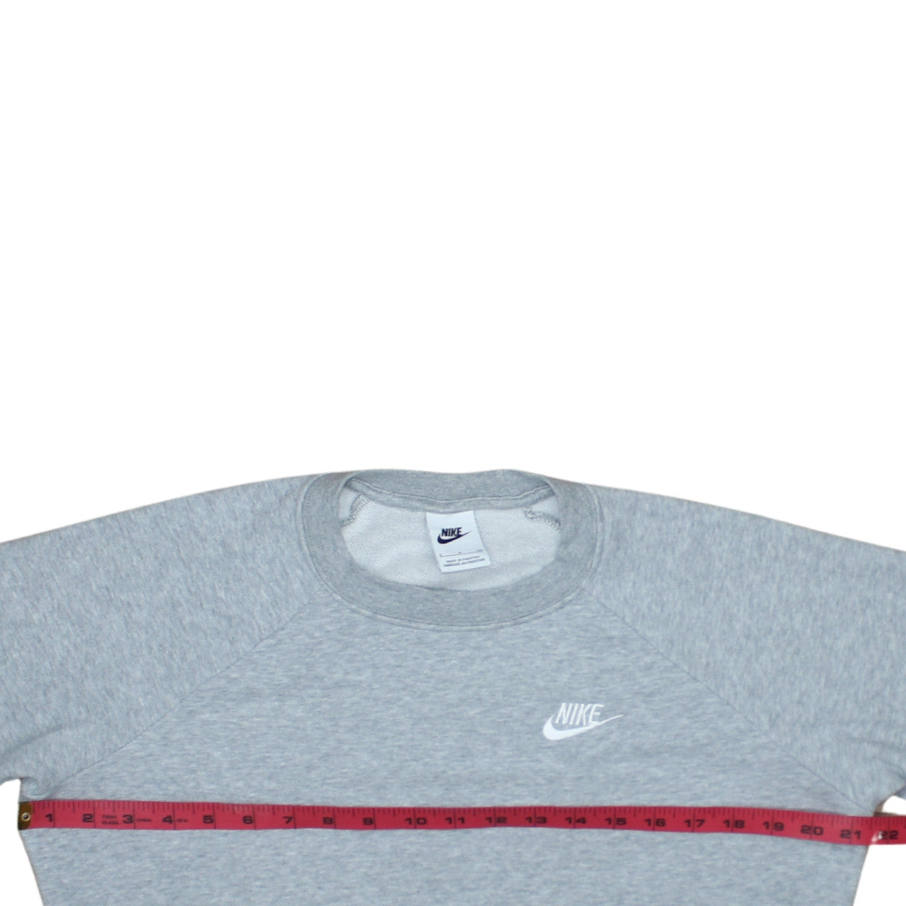 Nike Men's Grey Crew Neck Pullover Fleece Sweatshirt S