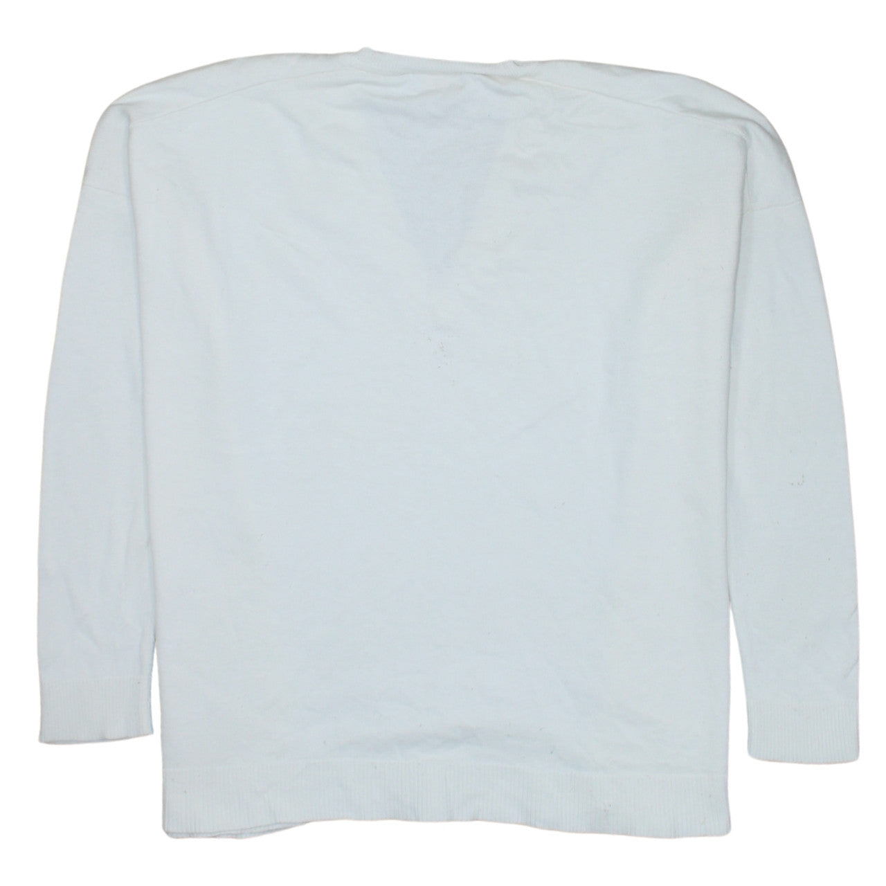 Polo Ralph Lauren Men's White Cotton V-Neck Jumper Size S