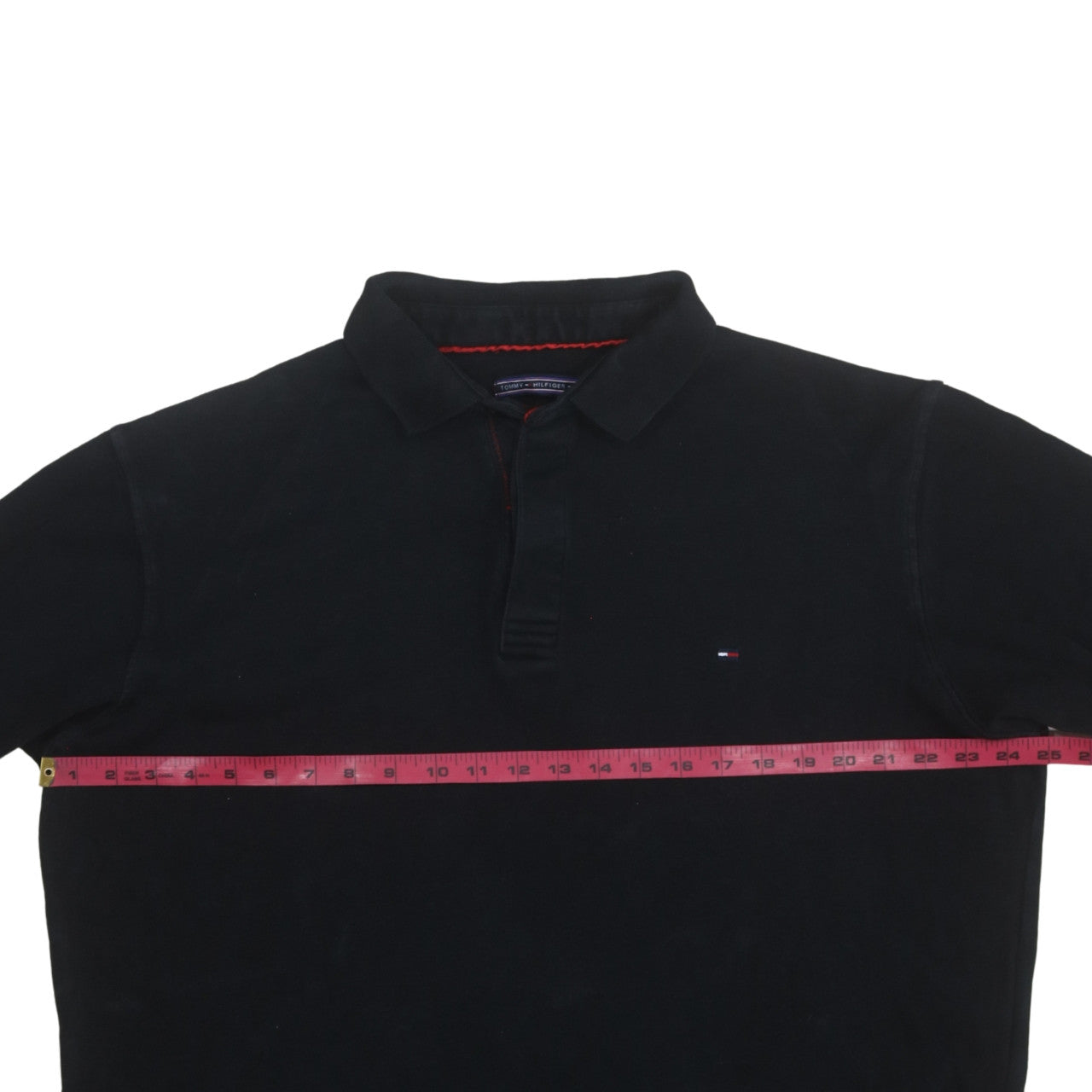Tommy Hilfiger Men's Black 3XL Long Sleeve Polo Shirt