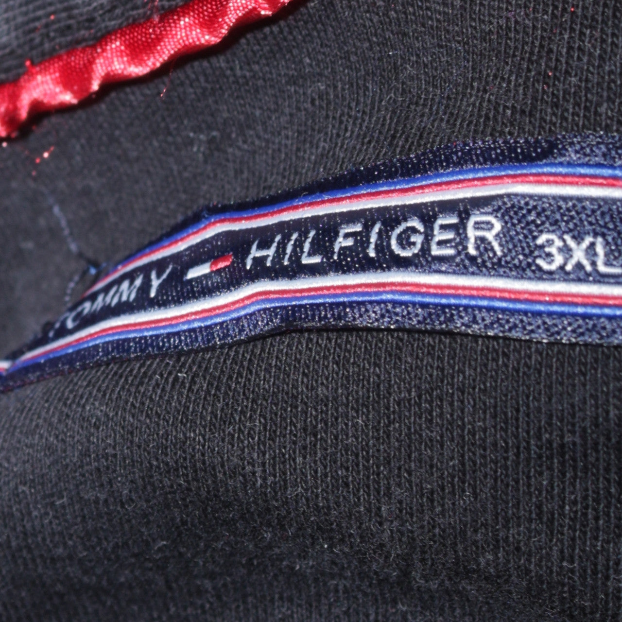 Tommy Hilfiger Men's Black 3XL Long Sleeve Polo Shirt