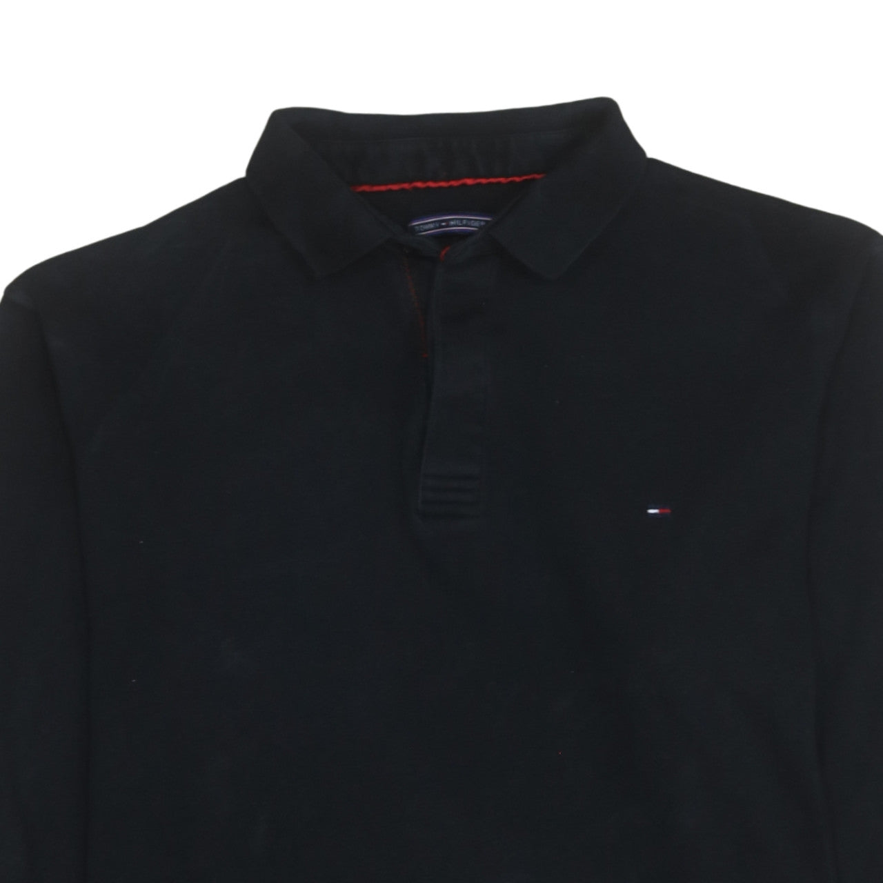 Tommy Hilfiger Men's Black 3XL Long Sleeve Polo Shirt