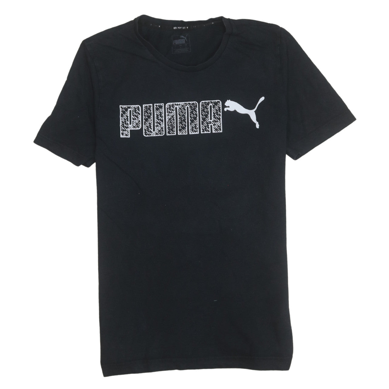 Puma Men's Black Graphic Logo T-Shirt Size S