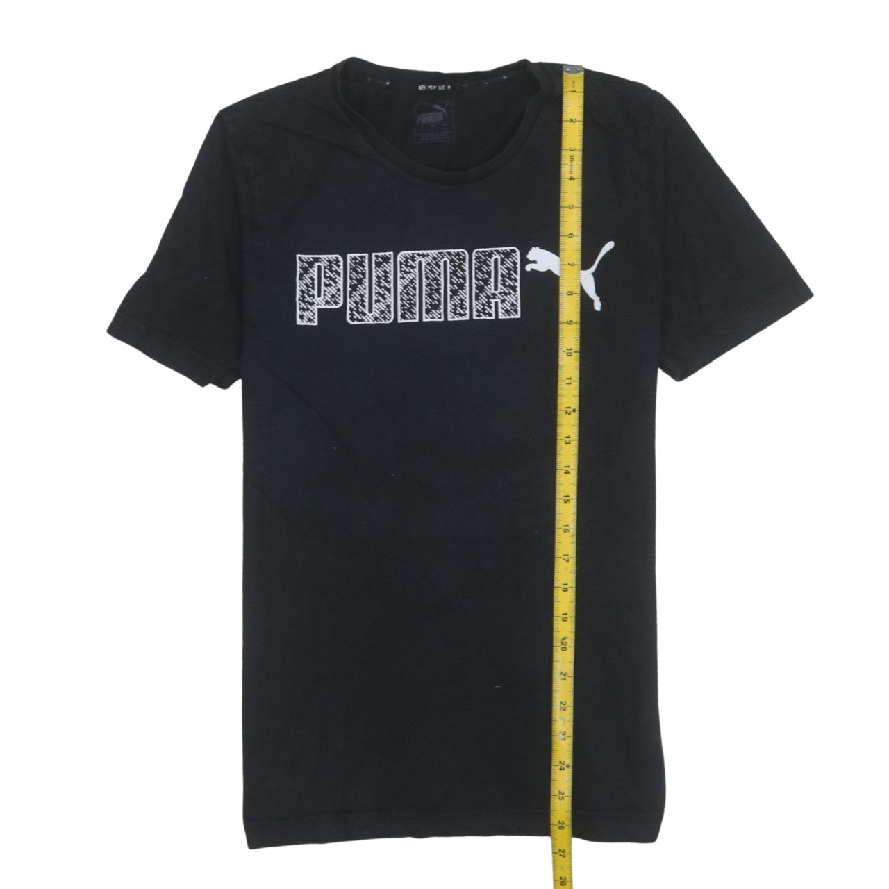Puma Men's Black Graphic Logo T-Shirt Size S