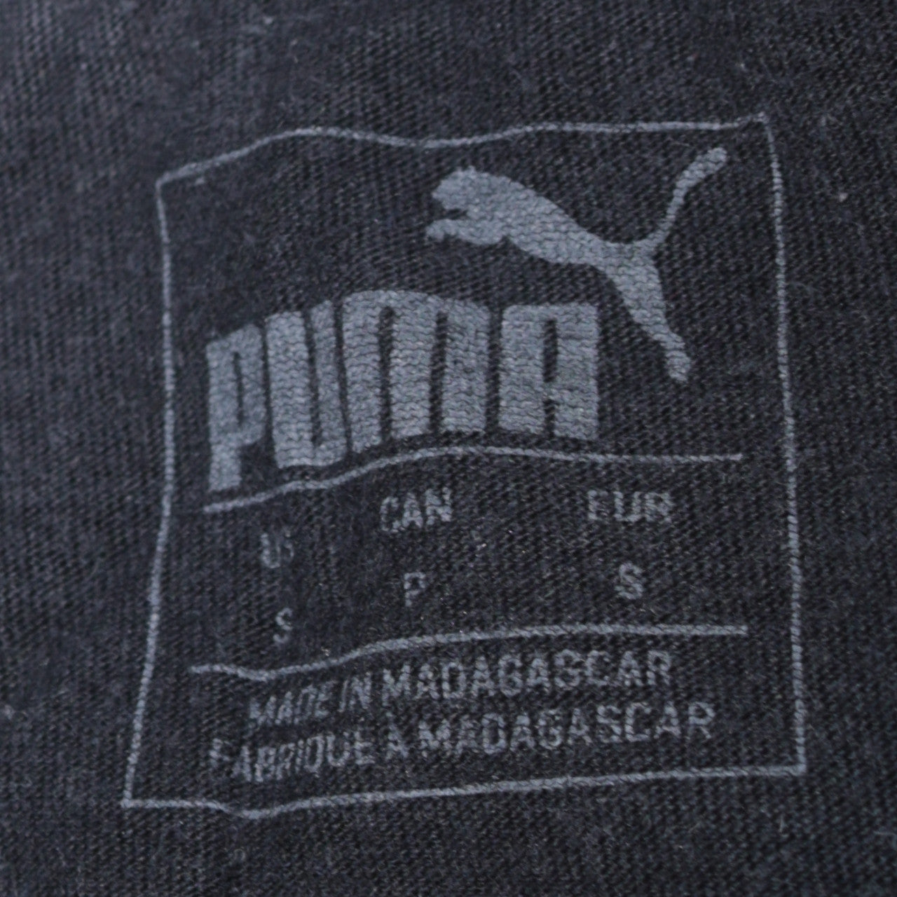 Puma Men's Black Graphic Logo T-Shirt Size S
