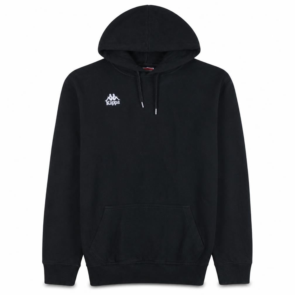 Kappa Men's Black Small Pullover Hoodie Fleece Sweatshirt
