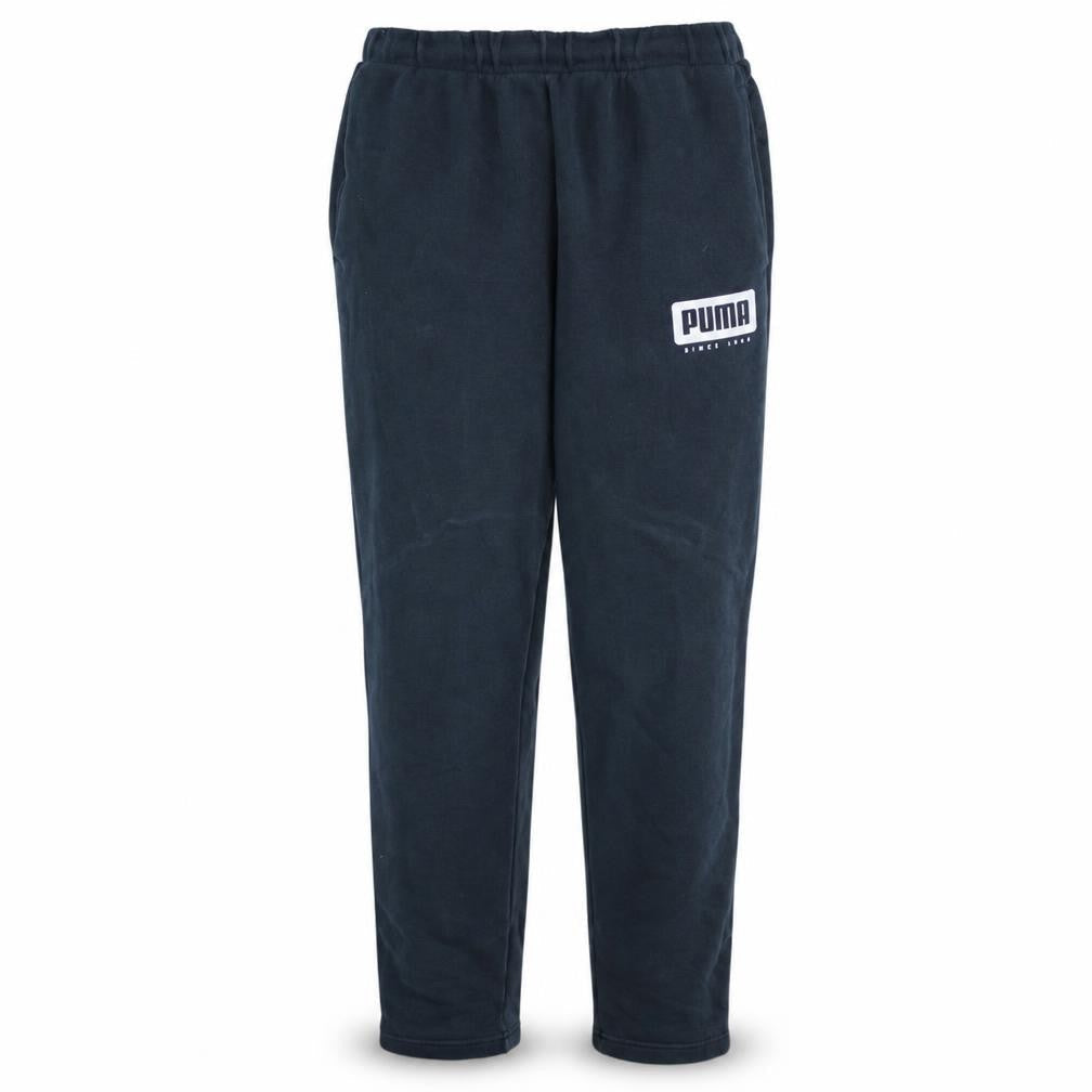 Puma Mens Black Fleece Jogger Sweatpants Size M Elastic Waist Tapered