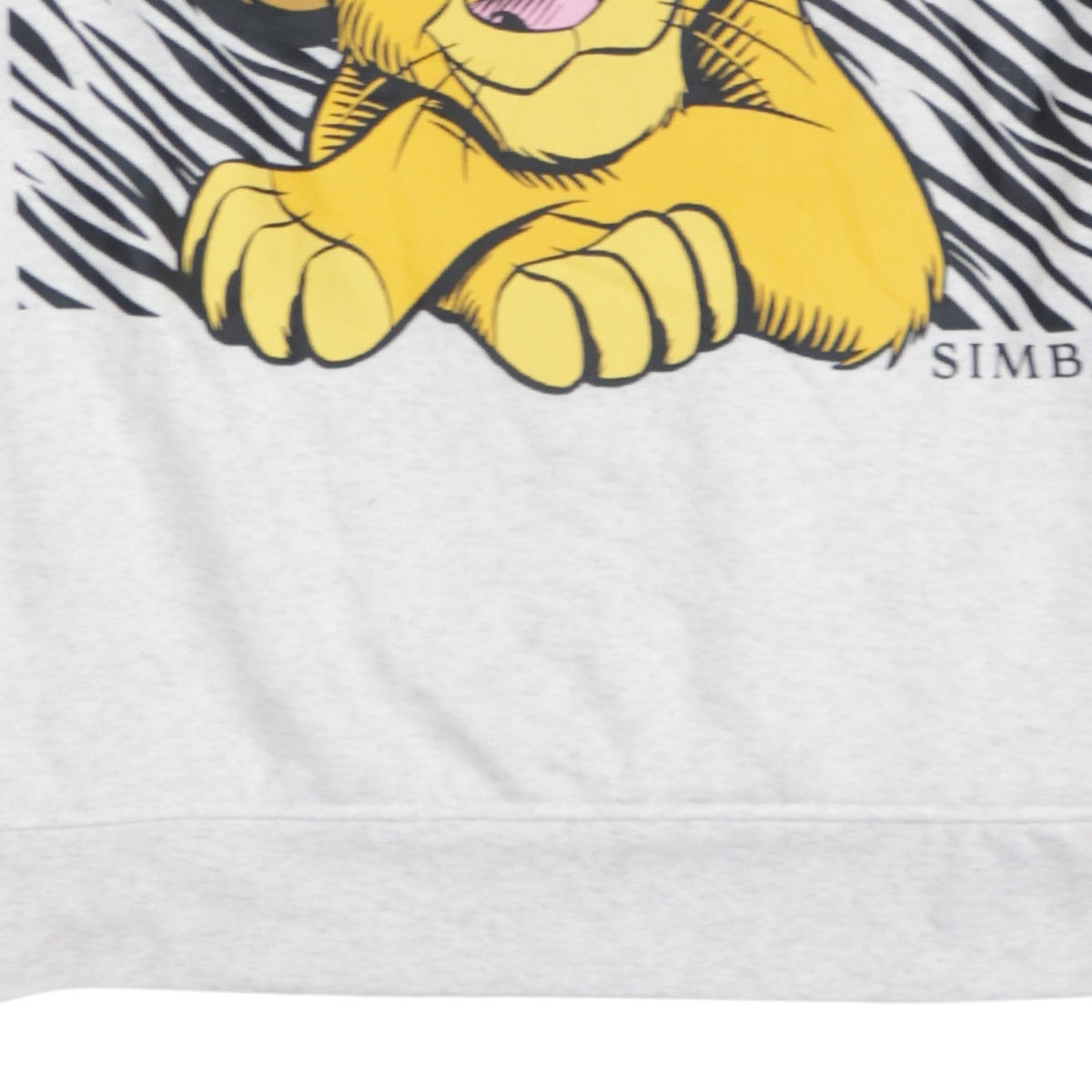 Disney Women’s Grey Simba Sweatshirt XL Lion King Graphic Pullover
