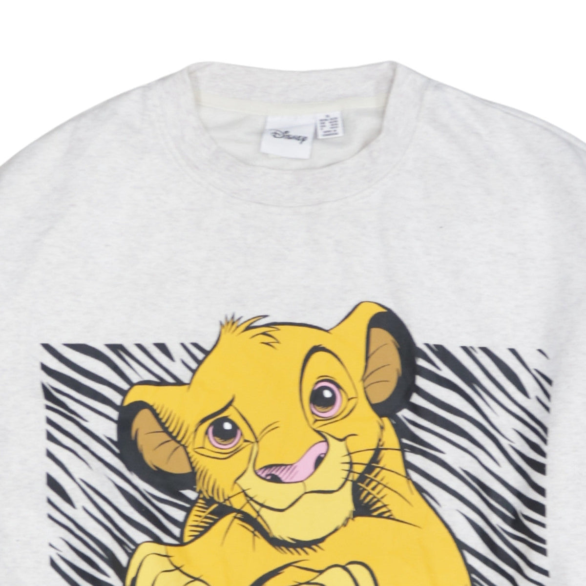 Disney Women’s Grey Simba Sweatshirt XL Lion King Graphic Pullover